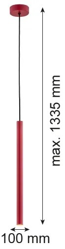 Argon 8331 - LED Luster na lanku RIO LED/4,2W/230V 3000K červená