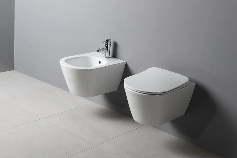 Sapho Sapho, AVVA bidet závesný 35,5x53 cm, biela, 100324