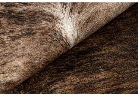 Kobercová umelá hovädzia koža, krava G5068-1 hnedá koža Veľkosť: 100x150 cm