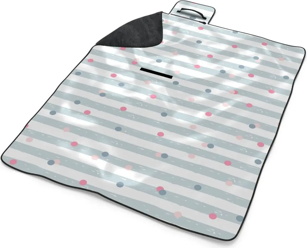 Sablio Plážová deka Bodky a pruhy: 200x140 cm