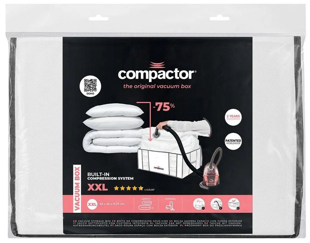 Compactor Úložný box s vákuovým vrecom XXL Life, XXL