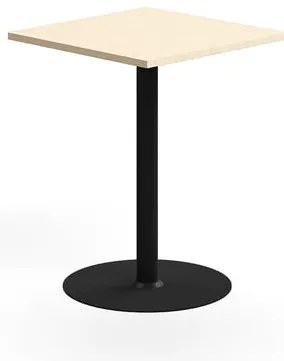 Barový stôl VERTICUS, 700x700x900 mm, breza/čierna