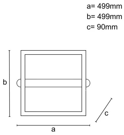 LED stmievateľné stropné svietidlo LED/60W/230V 3000-6500K + diaľkové ovládanie