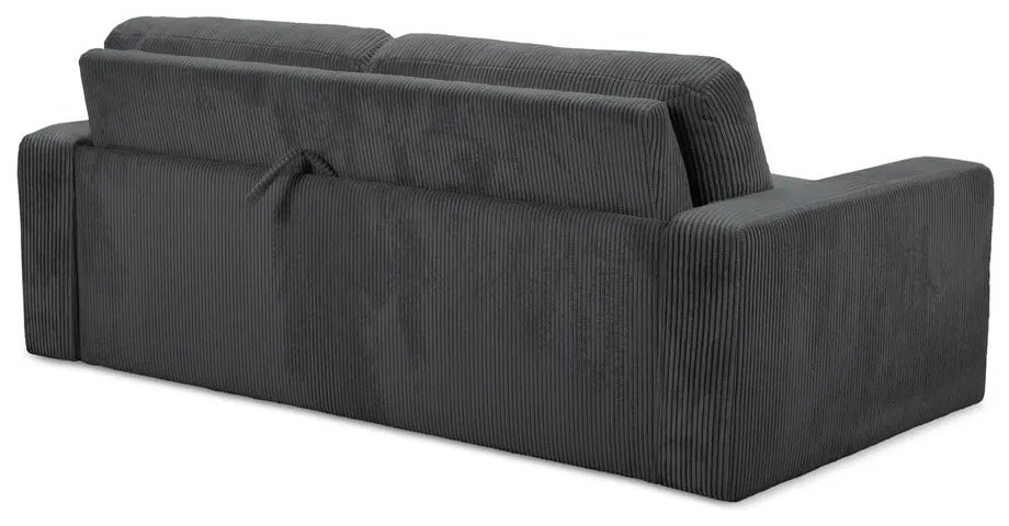 Tmavosivá menčestrová rozkladacia pohovka 195 cm Nona – Makamii