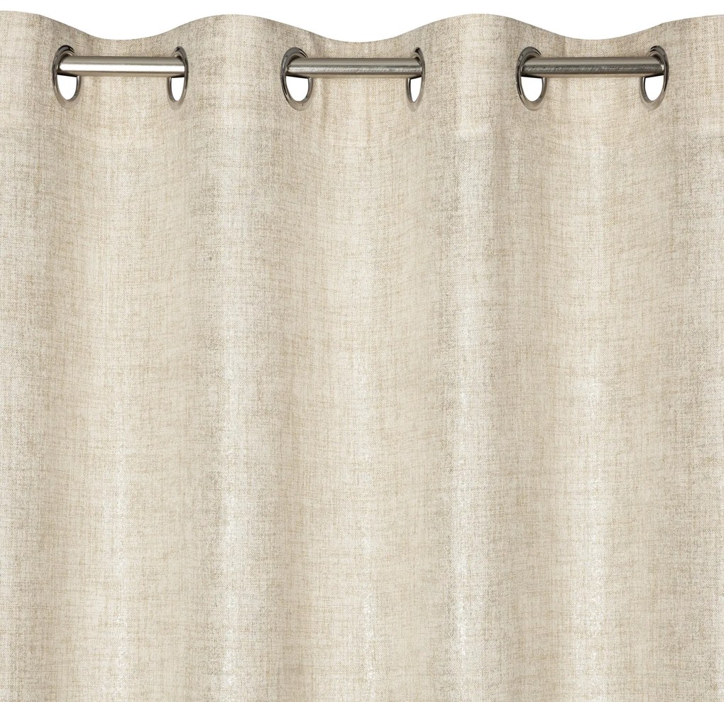 ZÁVES NA KRÚŽKOCH BLANKA 140X250 CM BÉŽOVÁ