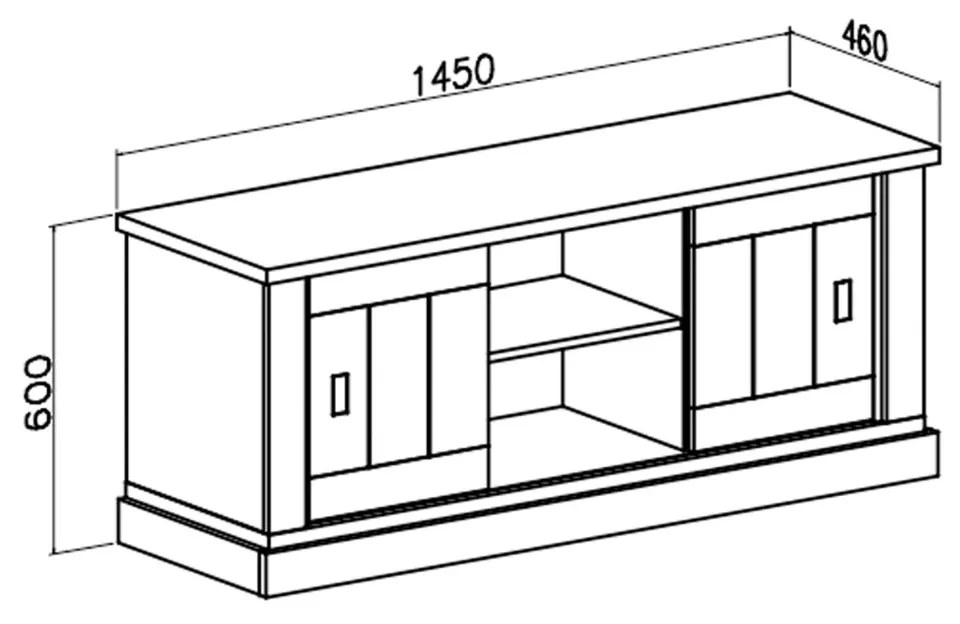 TV STOLÍK VIRGINIA BOROVICA ANDERSEN + DUB WOTAN