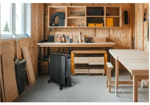 Sencor - olejový ohrievač s 11 rebrami 1000/1200/2400W/230V Wi-Fi čierny