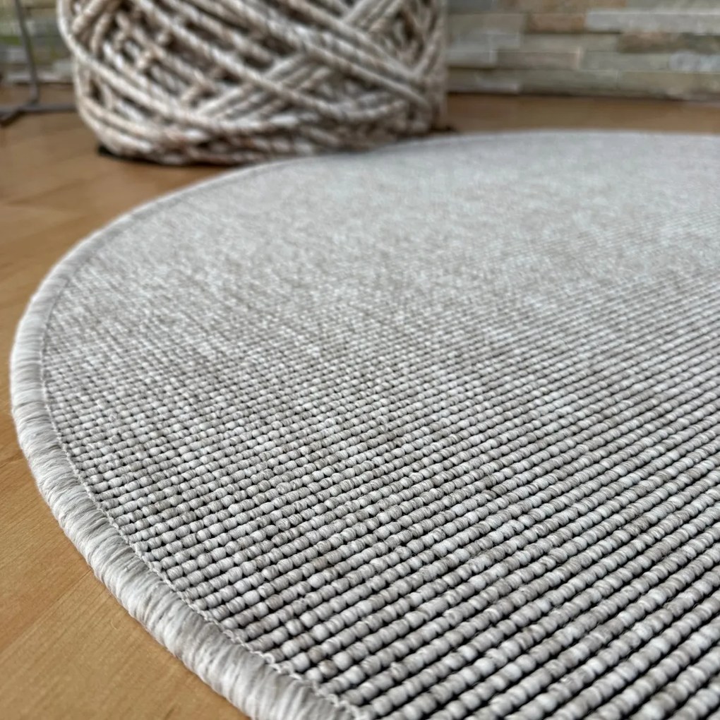 Vopi, Kusový koberec Nature NEW béžová kruh, 200x200 (priemer) kruh, béžová, kuchyňa