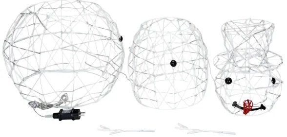 Brilagi - LED Vonkajšia vianočná dekorácia 3,6W/31/230V 6500K 120 cm IP44 snehuliak