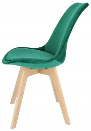 Sammer Kvalitné stoličky do kuchyne v zelenej farbe wf-1058 velvet zelene