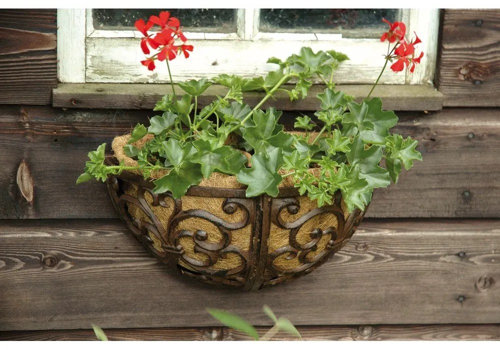 Kovový závesný záves na kvetináč – Esschert Design