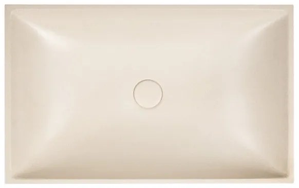 Sapho - Umývadlo na dosku 58x36 cm betón/béžová