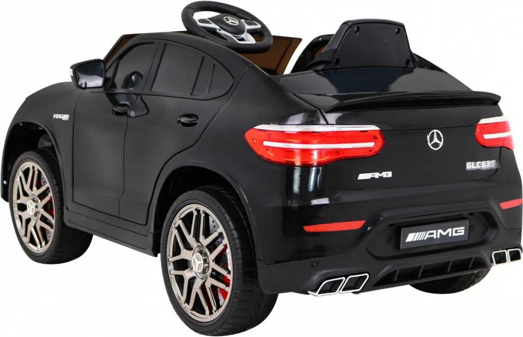 Ramiz Mercedes Benz GLC63S pre deti Čierna Suv + diaľkové ovládanie + pohon 4x4