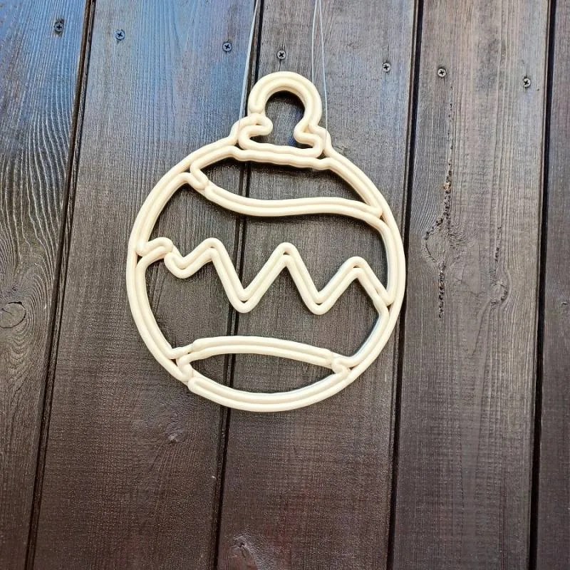 DECOLED Vianočná ozdoba, 30 cm, biela