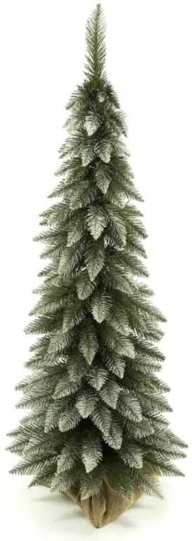 Vianočný stromček Smrek tatranský so zasneženými končekmi "SLIM" 160 cm
