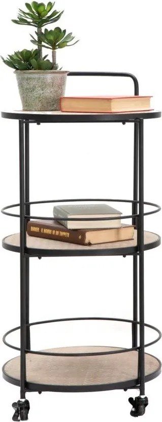 Kovový servírovací stolík na kolieskach 41,5x40 cm Arex – Mauro Ferretti