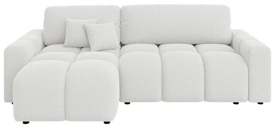 Biela rozkladacia rohová pohovka (variabilná) Luki – Ropez