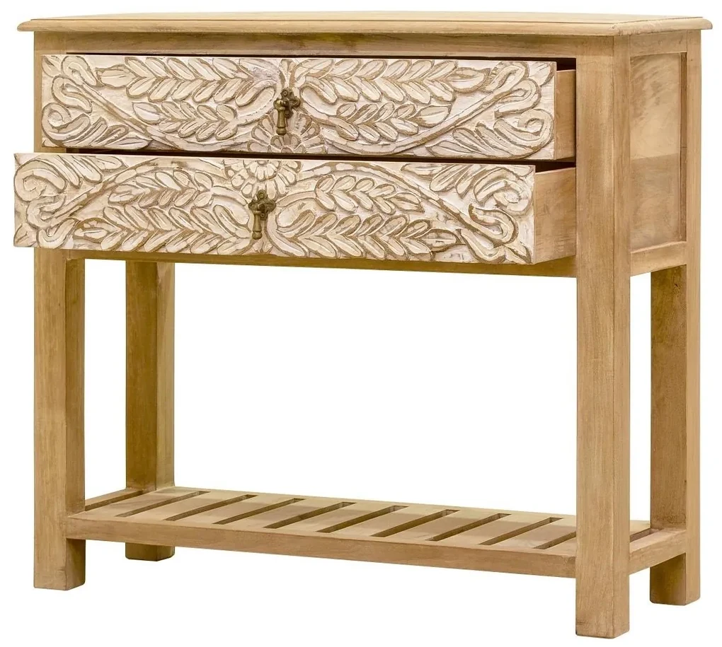 furniture-nabytek.cz - Drevený toaletný stolík z masívu mango 110x76x35