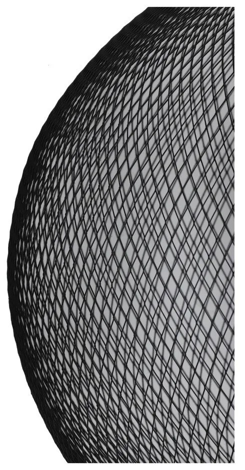 Matne čierne závesné svietidlo s kovovým tienidlom ø 50 cm Reilley – Light &amp; Living