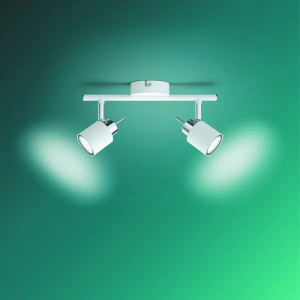 Philips - Bodové svietidlo MERANTI 2xGU10/35W/230V biela