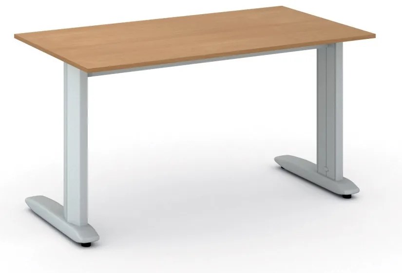 Kancelársky písací stôl PRIMO FLEXIBLE, 140x80 cm, buk