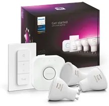 Philips HUE 8719514340107 Philips HUE LED White and color žiarovka GU10 3x4,3W, 350lm, 2000-6500K+RGB, stmievateľná