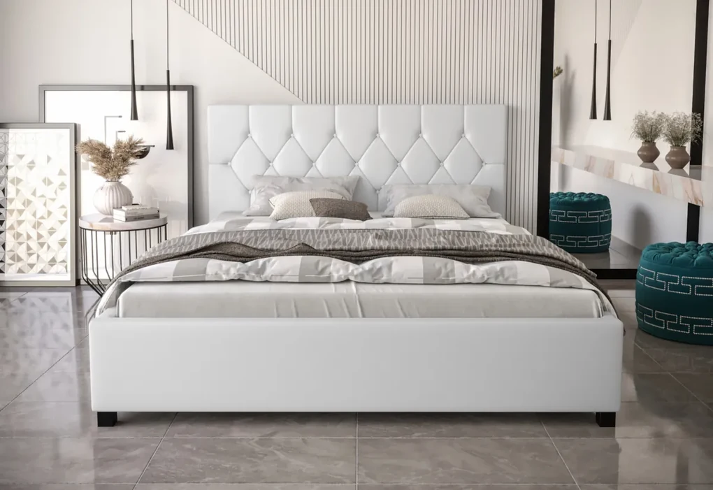 Čalúnená posteľ SWIFT + matrace, 140x200, sioux black