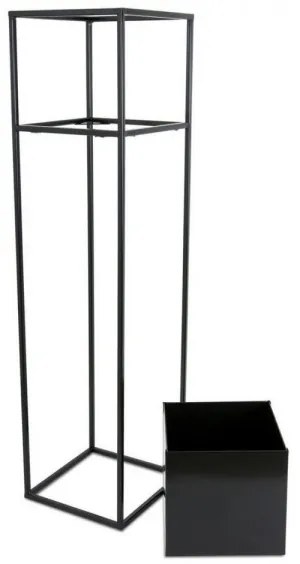Stojan na kvety 90x24 cm čierna