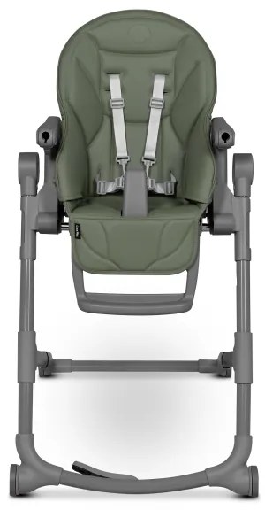 Lionelo - Detská jedálenská stolička 2v1 CORA PLUS Zelená oliva