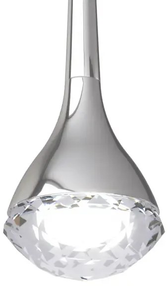 Dizajnový luster Crima chrome