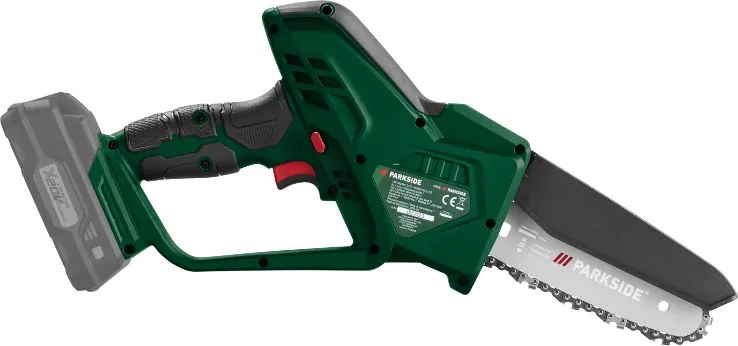 Parkside®  Aku reťazová píla 20 V Paghs C3 + Rýchlonabíjačka akumulátora 20 V/4,5 A PLG 20 C3 + Akumulátor 20 V/4 Ah PAP 20 B3  (800011838)