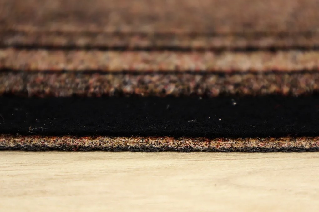 Protišmykový behúň na mieru Rekord 811 hnedá, šíre 100 cm, hnedá, chodba / predsieň, Spoltex