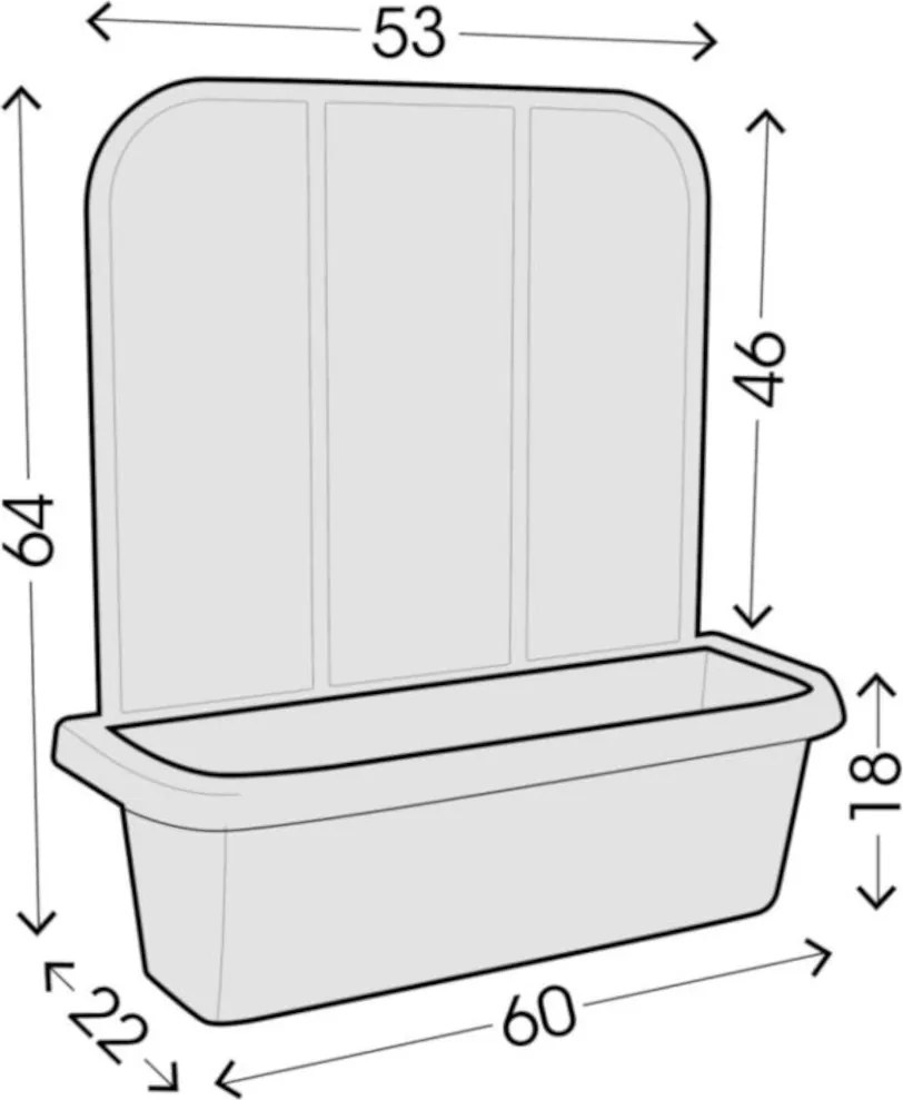 BAMA Hrantík Rondine Balcony sada 2ks, biela Barva: bílá