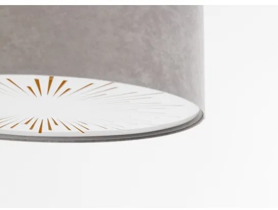 Stropné svietidlo RAYS 2xE27/60W/230V pr. 60 cm šedá