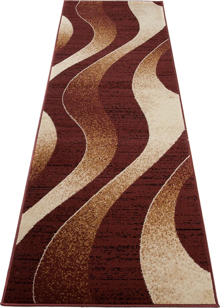 TA Koberec K857A BROWN CHEAP PP BGX Krémový Obdĺžnikový Rozmer: 80x250 cm
