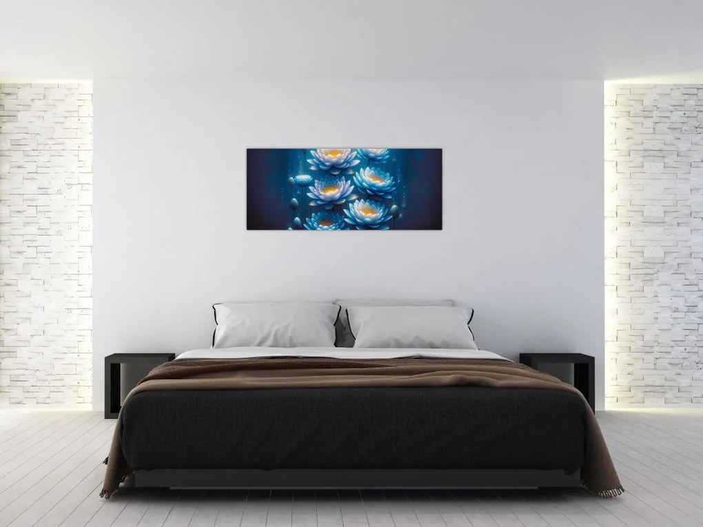 Obraz - Lekná pod hladinou (120x50 cm)