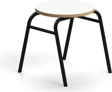 Stolička ALTUS, výška 380 mm, antracit/biela