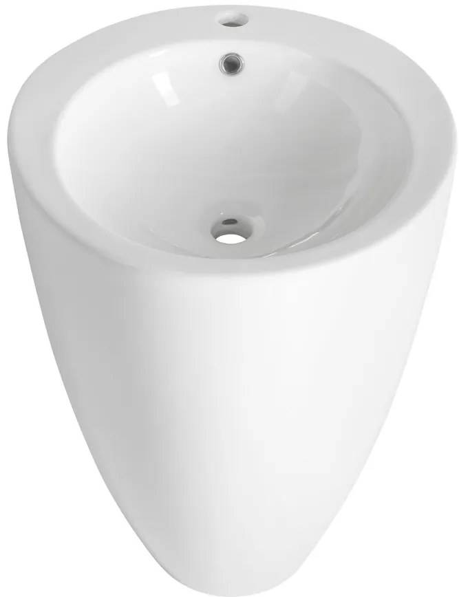Aqualine Aqualine, Keramické umývadlo voľne stojace, 50x84cm, biela, VS701