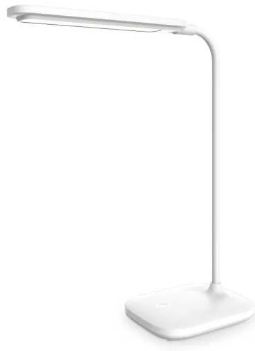 Stolná lampa Platinet 5 W, batéria + USB, biela