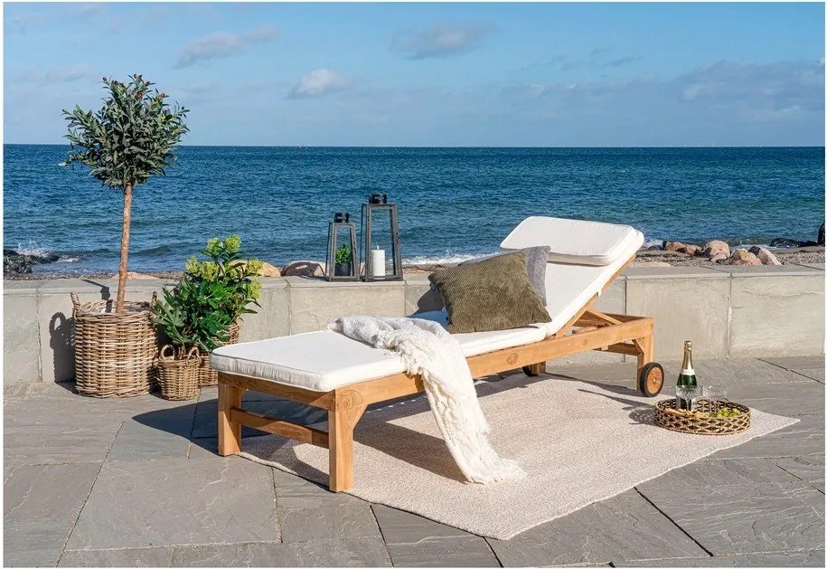 Záhradné ležadlo z tíkového dreva House Nordic Andorra