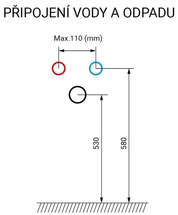 Mereo Mereo, Opto, kúpeľňová skrinka s umývadlom z liatého mramoru, 81 cm, biela, dub, biela/dub, čierna, MER-CN941M