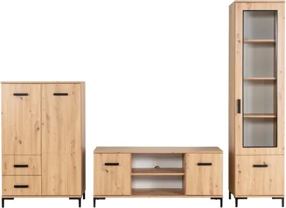 Obývacia stena REVO, dub artisan