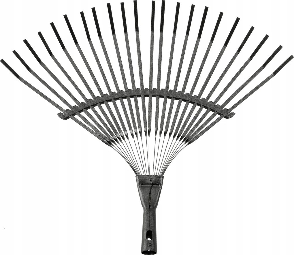 CROWNMAN KOVOVÉ vejárové hrable na lístie a trávu, 51 cm, 22 zubov