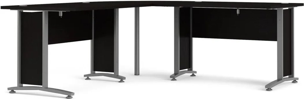 Rohová doska stola Officer 80 cm čierna