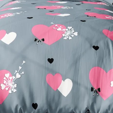 Bavlnené obliečky Homa MANAO HEART 2-dielna sada 140x200 cm