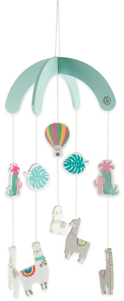 Bieco - Drevený závesný kolotoč - lama