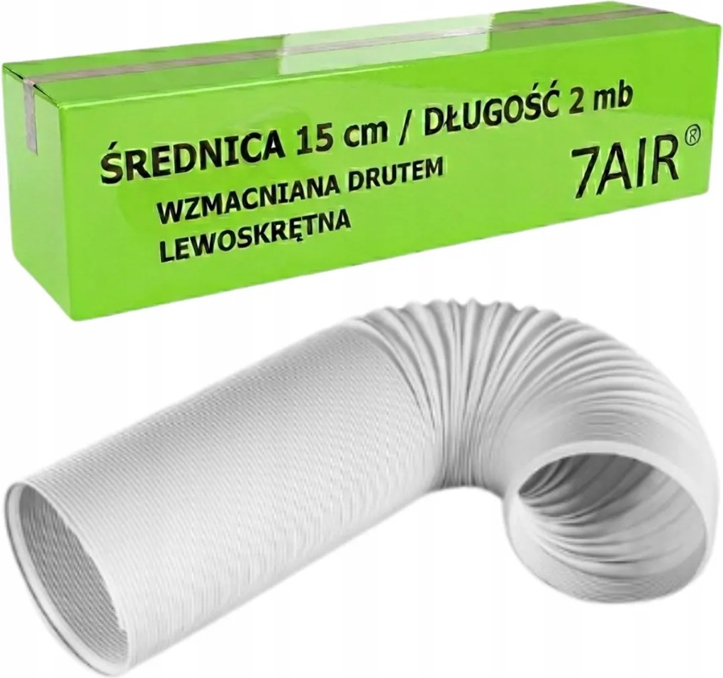 Rúrka Pre Prenosnú Klimatizáciu Biela hadica * priemer 15 cm * dĺžka 2 m *
