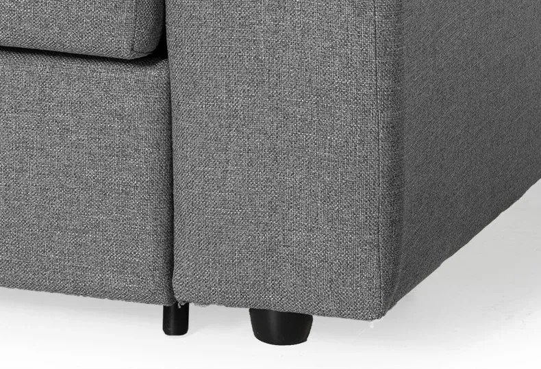 Pohovka na každodenné spanie ASTI s rozkladom, sv. sivá (plutone 26), 140