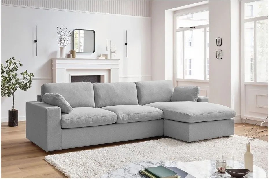 Svetlosivá rohová pohovka Belair – Bobochic Paris