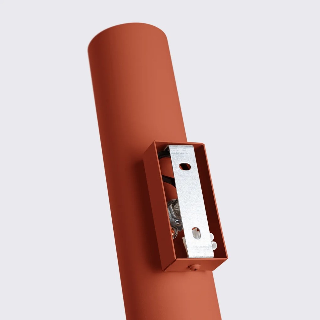 Nástenné svietidlo Lagos, 1x oranžové kovové tienidlo